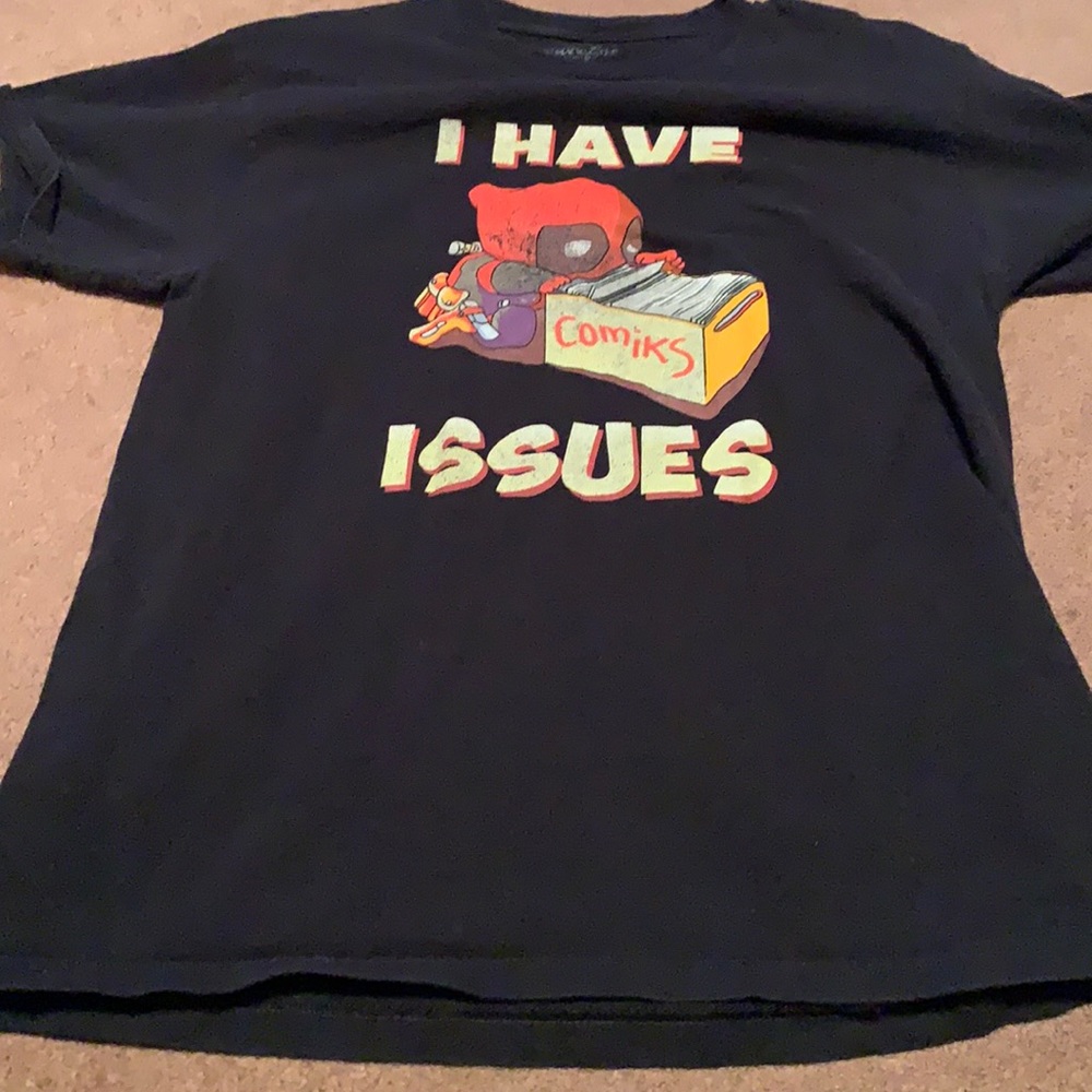 Black T-Shirt (I Have Issues) Deadpool